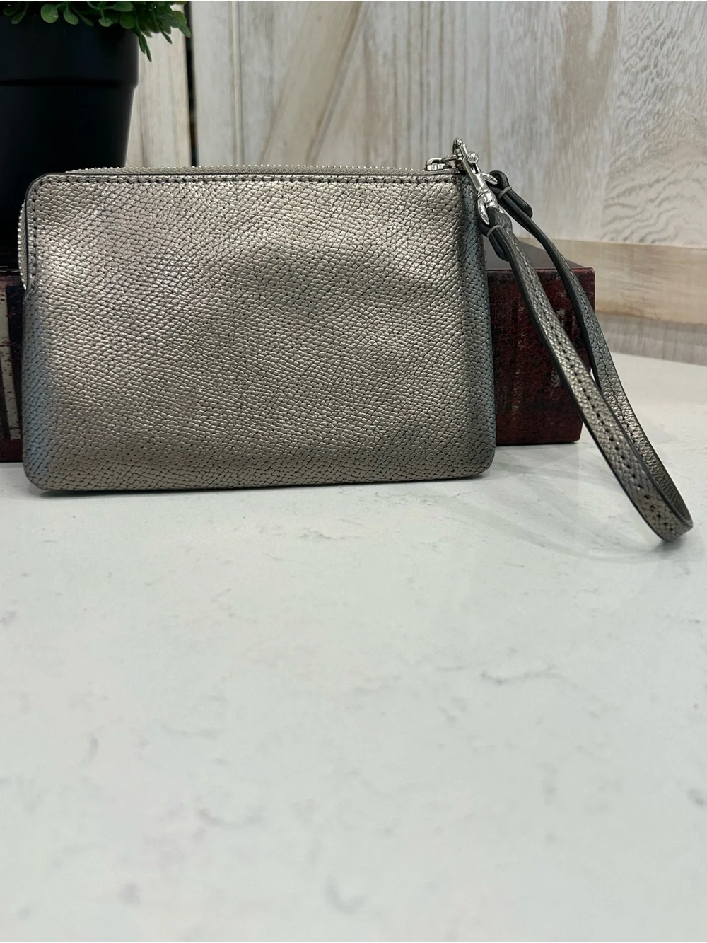 Coach SilverBow Wristlet Clutch